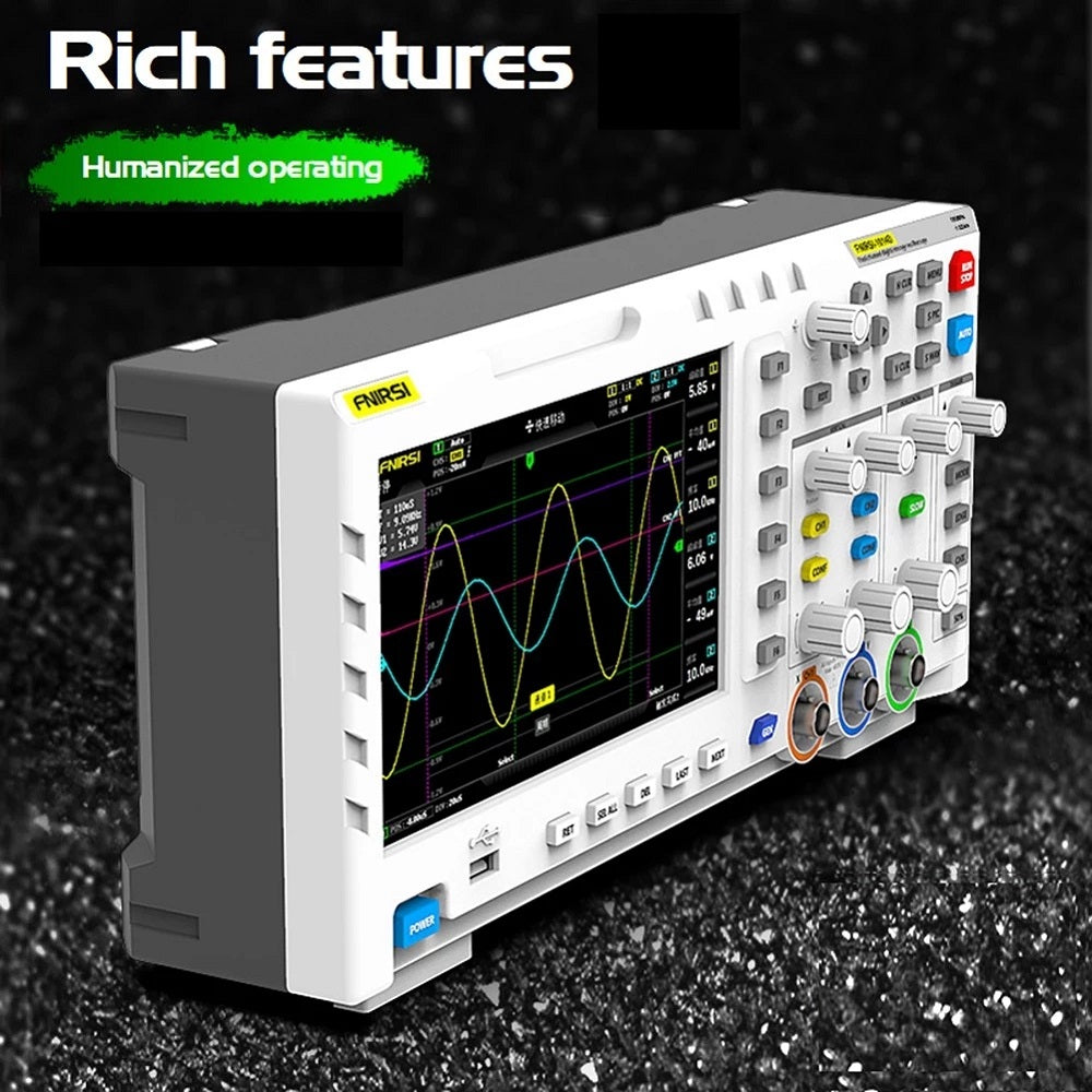 7 Inch TFT LCD Display Screen 2 In 1 Dual Channel Input Storage Oscilloscope Digital Signal Generator