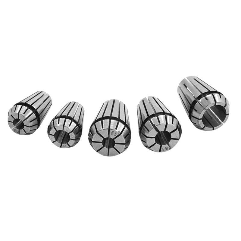 5pcs ER16 ER20 Spring Collet 6.5-13mm Collet Chuck for CNC Milling Lathe Tool