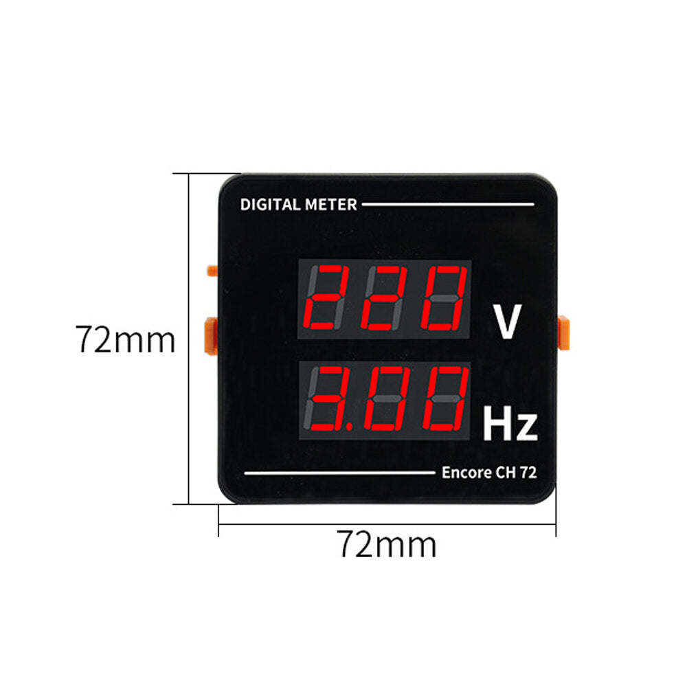 Digital AC Voltage Power Frequency Combination Meter Voltage Measuring Instrument Embedded 50-500V 10.0-99.9hz