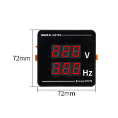 Digital AC Voltage Power Frequency Combination Meter Voltage Measuring Instrument Embedded 50-500V 10.0-99.9hz