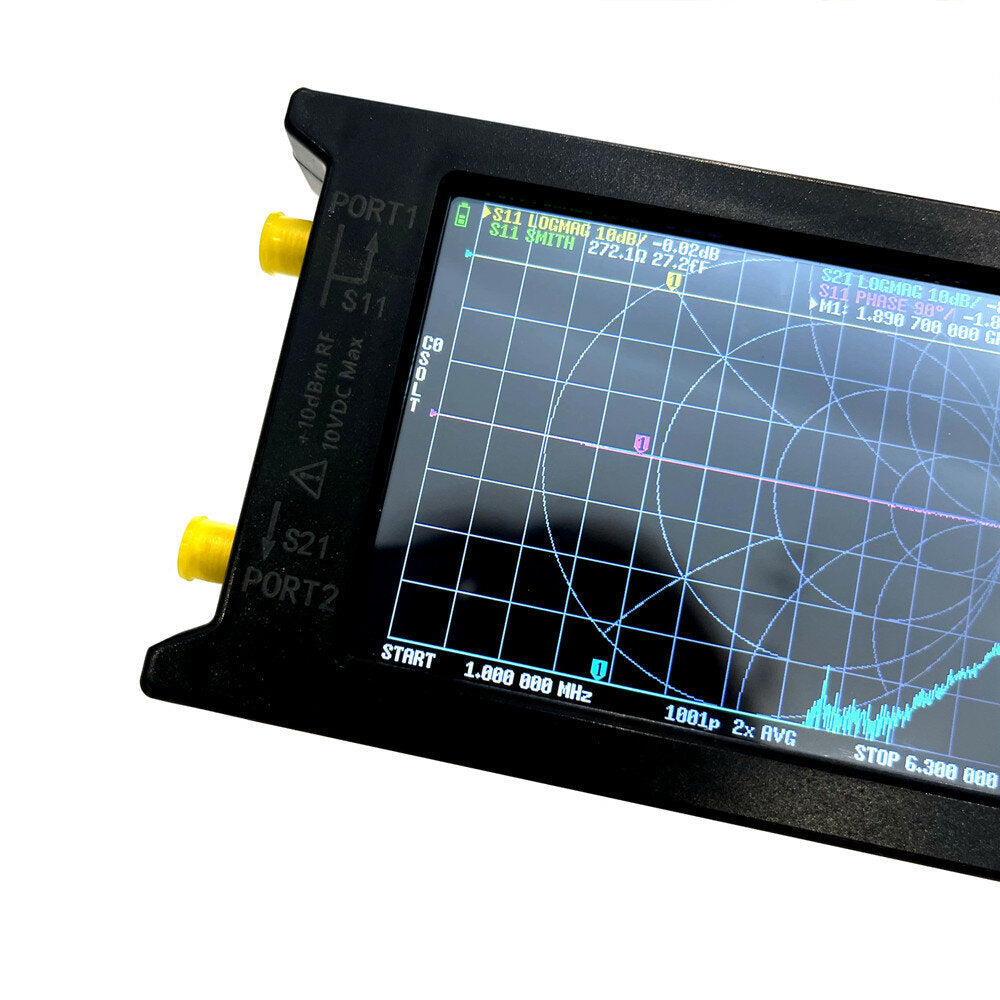 50kHz-6.3GHz LiteVNA 2.8"/3.95" Display Vector Network Analyzer HF VHF UHF Antenna