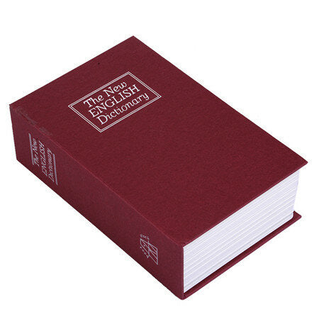 Metal Steel Cash Secure Hidden English Dictionary Money Box Coin Storage Box Secret Piggy Bank