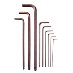 9PCS S2 Alloy Steel Ball Head L Shape Torx Allen Wrench Set 1.5mm to 10mm Repair Tools