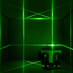 8/12/16 Lines 4D 360 Horizontal Vertical Cross Green Light Laser Level Self-Leveling Measure Super Powerful Laser Beam