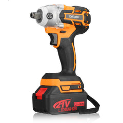 21V 520 N.m Brushless Electric Impact Wrench LED Working Light Rechargeable Woodworking Maintenance Tool