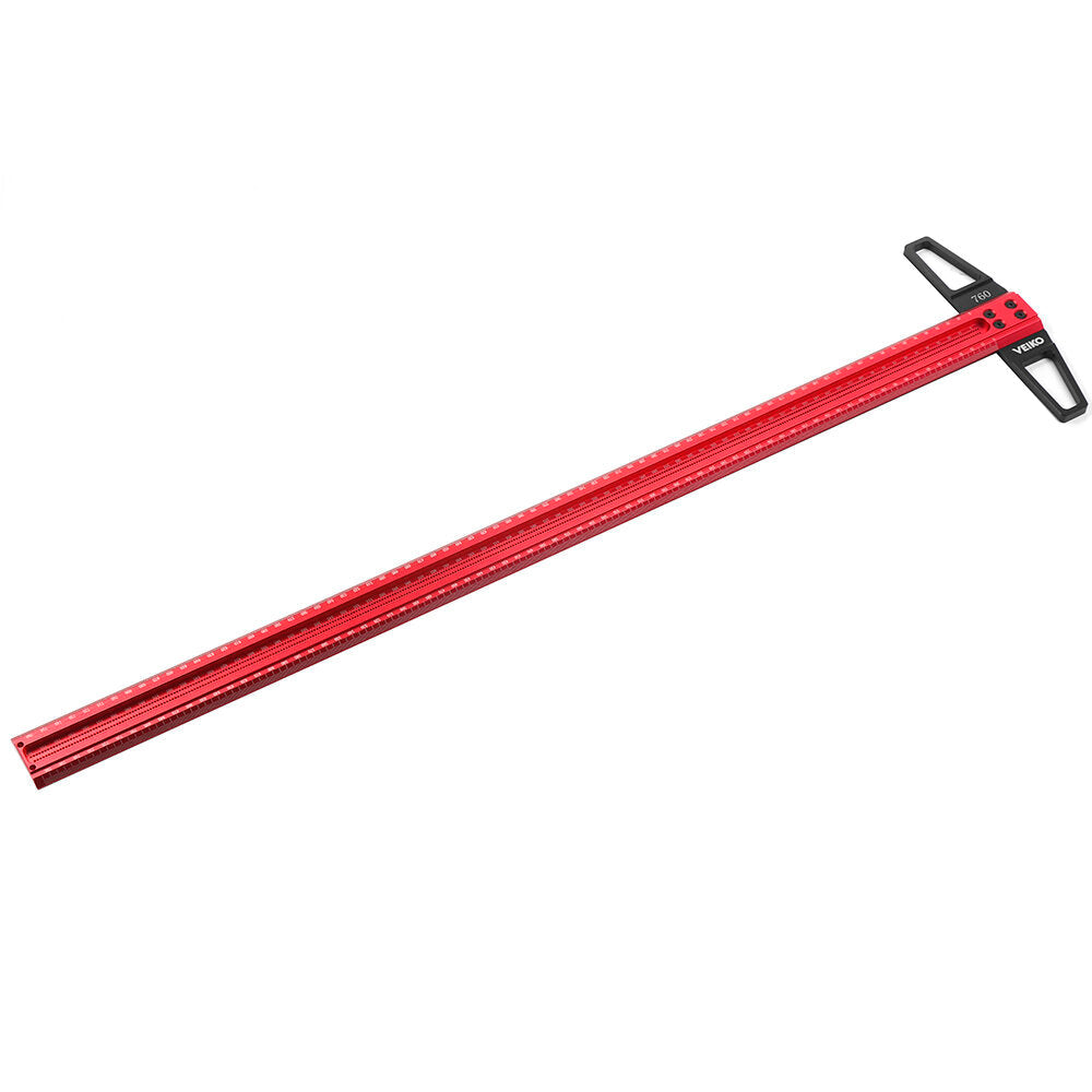 TS Precision Woodworking Line Scriber T-Ruler, Aluminum Alloy, 300-760mm, Durable Marking Gauge for Hole Positioning