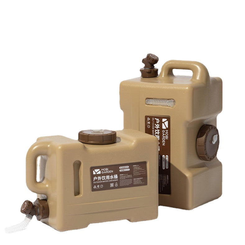 Household Large Capacity Water Storage Tank Water Storage Tank with Faucet Outdoor Camping Camping Portable Bucket