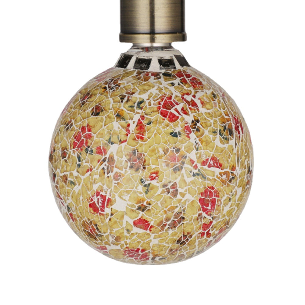 SMD2835 4W E27 G125 2700K Warm White LED Tiffany Art Glass Light Bulb AC85-265V