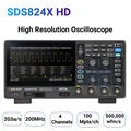 Digital Oscilloscope 4 Channel 200MHz Siglent 7'' Wave Generator 2GSa/s 12 bit High Resolution Lab Oscilloscope Tool
