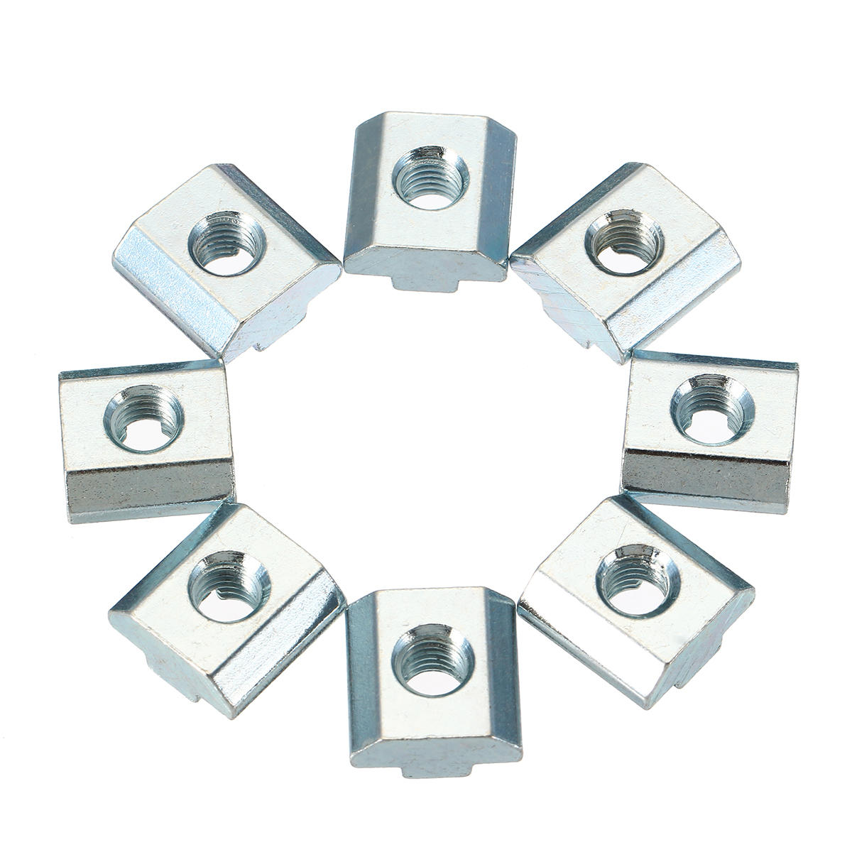 20pcs M8 Zinc Plate Coated T Sliding Nut for 4040 Series Alumunium Profiles