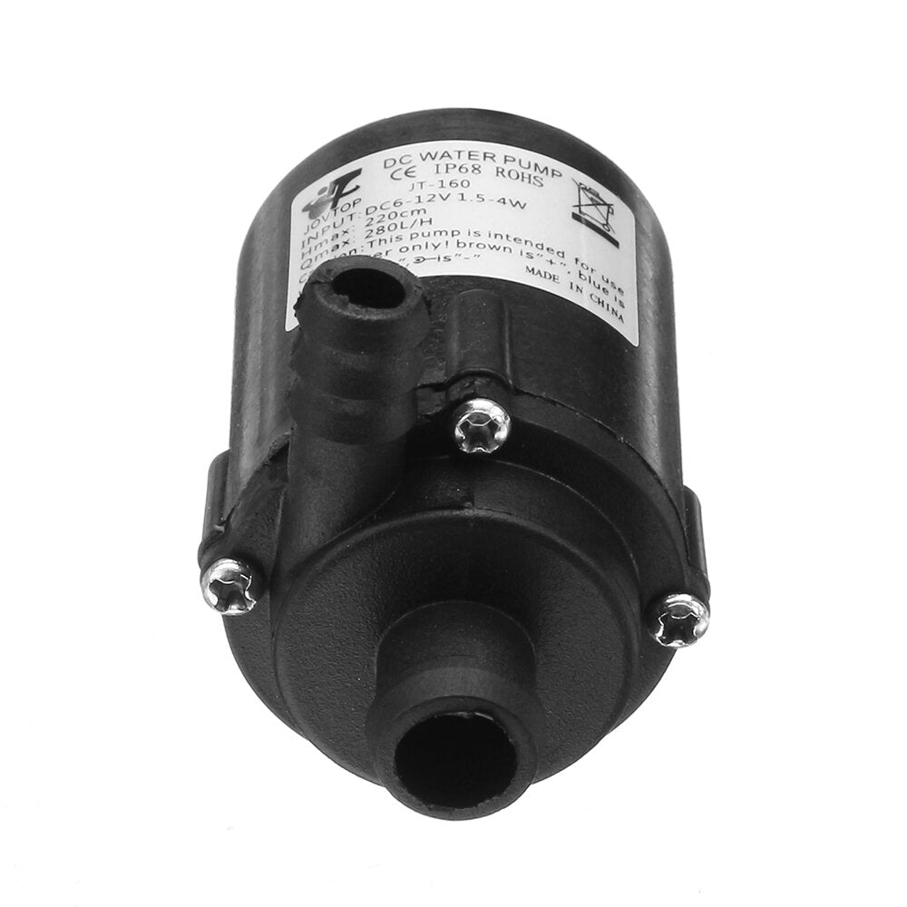 DC 12V 280L/H Water Pump 5.5x2.1 Female Plug Brushless Submersible Motor Water Pump