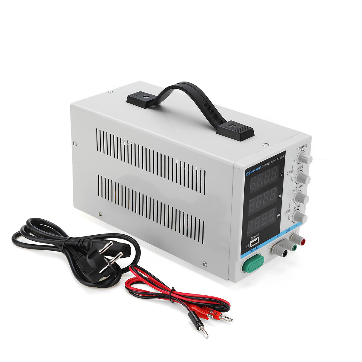 DC Power Supply 4 Digtal Display 30V 5A Adjustable Switching Power Supply w/ USB Interface