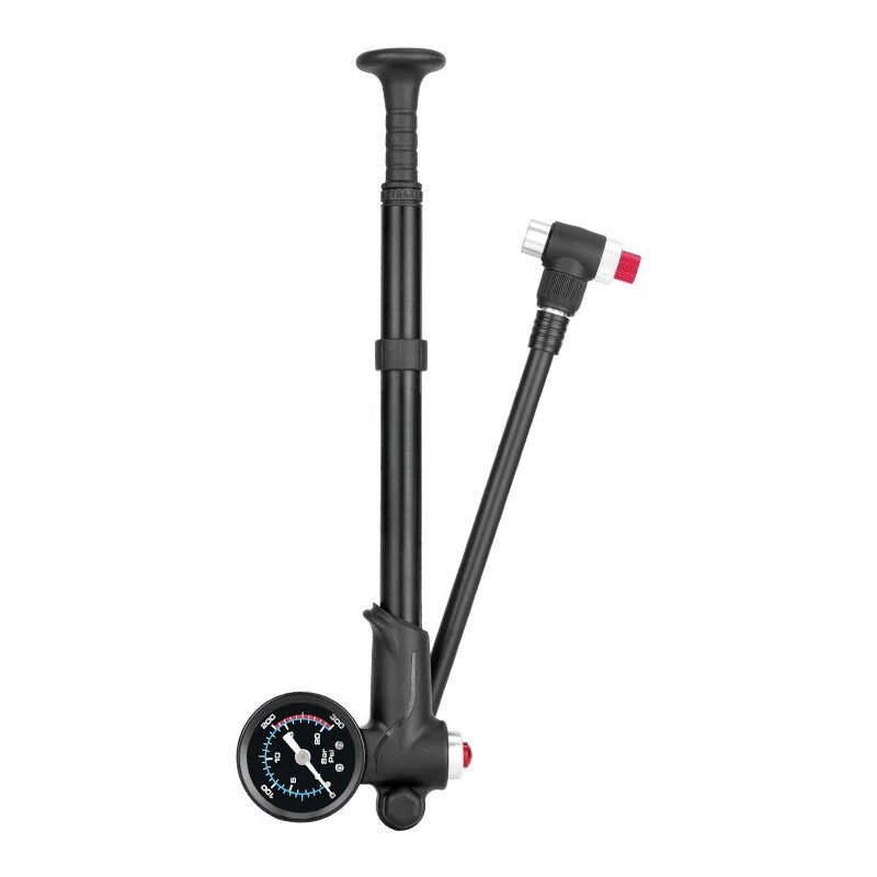 Portable High-pressure 300psi Bike Air Pump With Gauge For Fork & Rear Suspension Shock Absorber Mountain Bicycle Inflator
