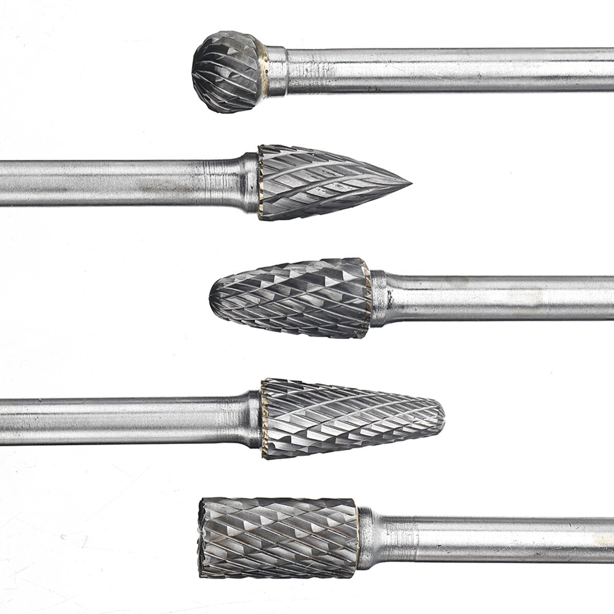 5pcs 6mm Shank Tungsten Carbide Burr Rotary Cutter file Set Engraving Tool