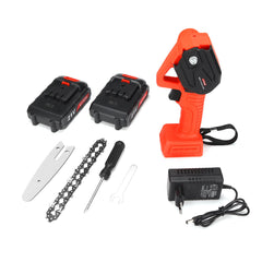600W 4 Inch Cordless Electric Chain Saw Wood Cutter Tools Garden Woodwork