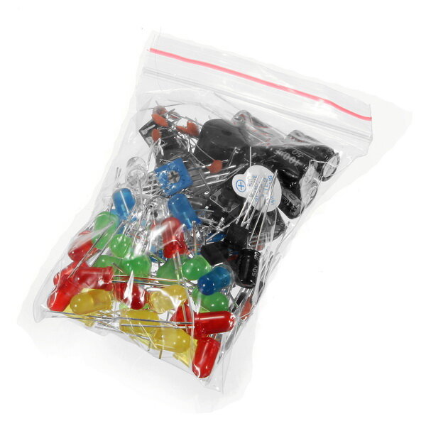 Power Supply Module 830 Hole Breadboard Resistor Capacitor LED Kit