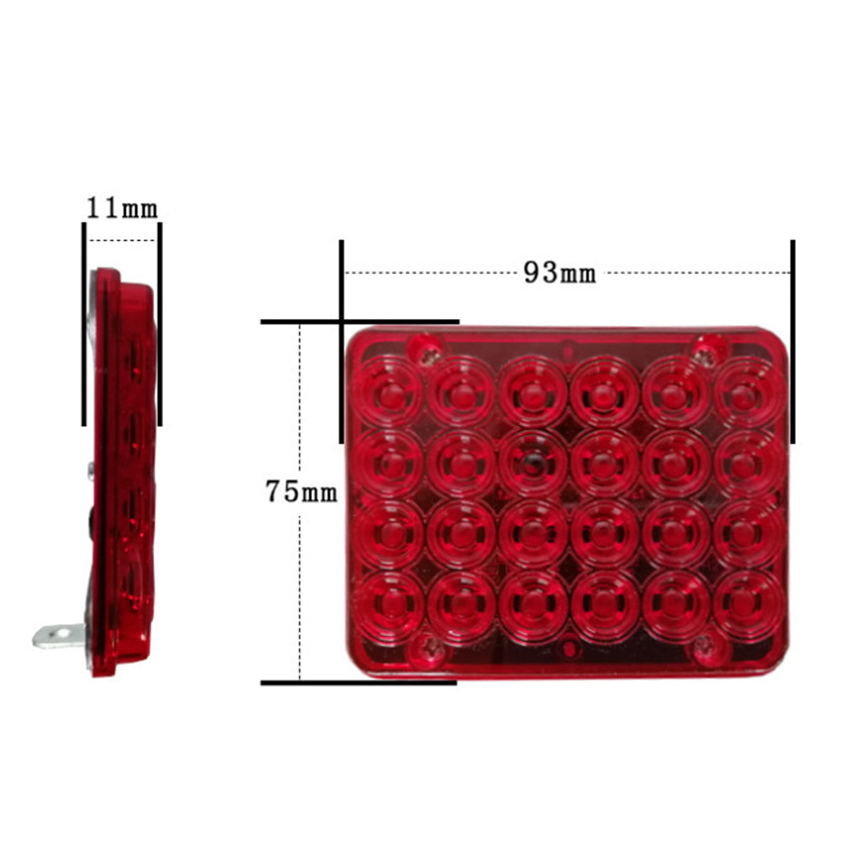 12V LED Recovery Light Bar Car Amber Emergency Flashing Strobe Beacon Truck Lamp