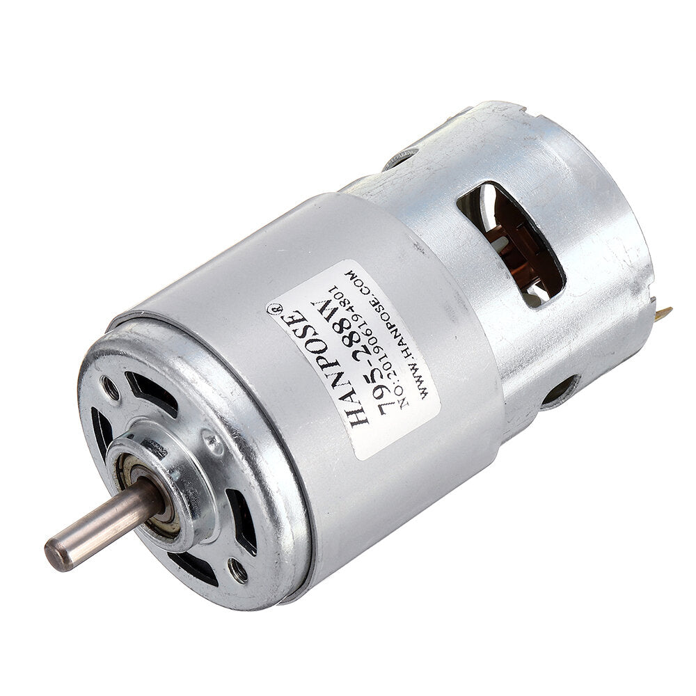 795 Motor DC 12V 24V 180/288W DC Motor Large Torque High Power DC Motor Double Ball Bearing Spindle Motor