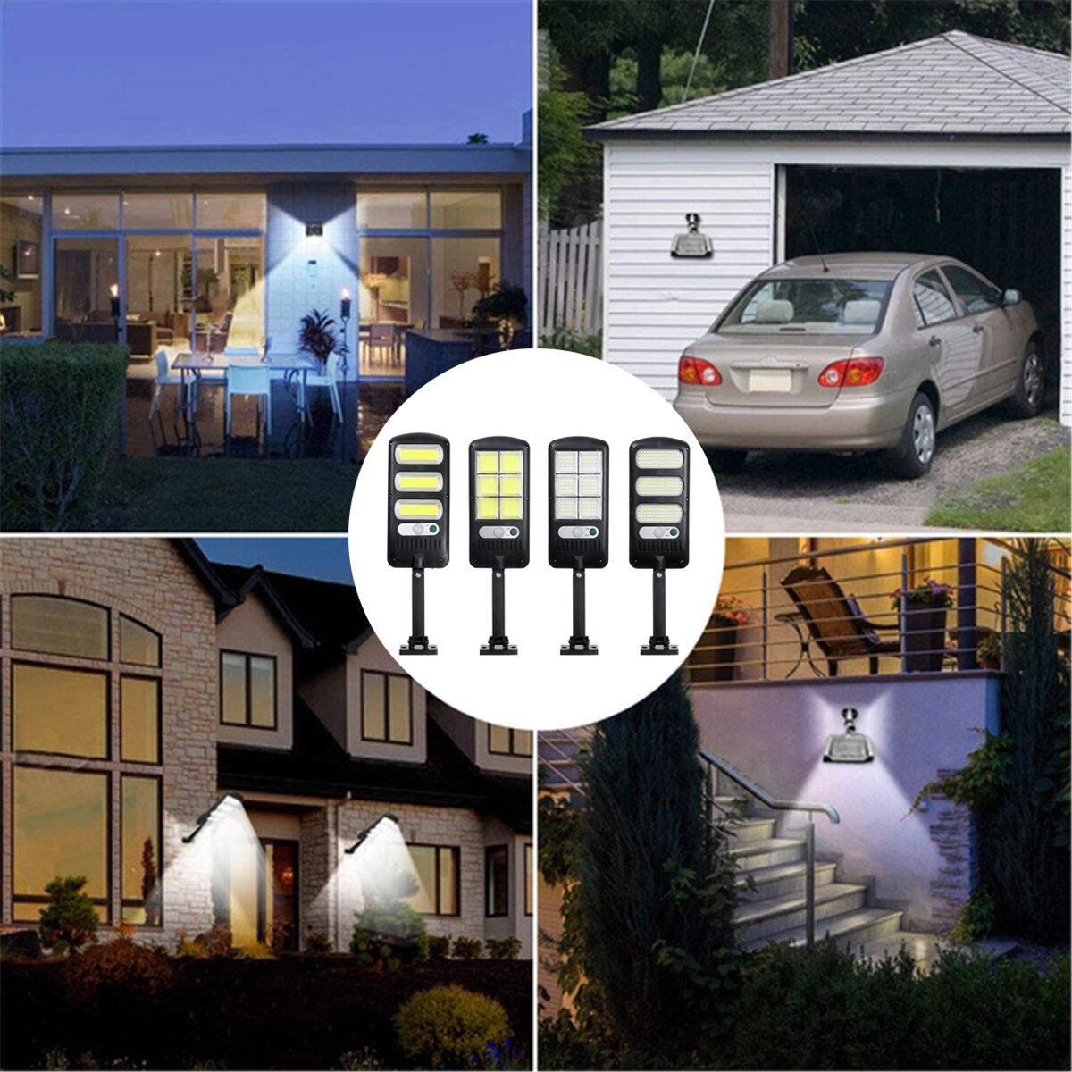 60/120COB 120/213LED Solar Street Light PIR Motion Sensor Waterproof IP67 Wall Lamp for Outdoor Garden Home