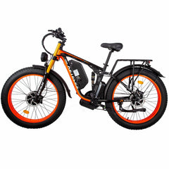 Electric Bike 48V 23Ah Battery Dual 1000W Motor 25KM/H Fat Tire 26x4.0 Inch 60KM Range 180KG Load Capacity Mountain Ebike