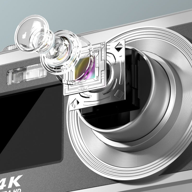 4K Optical Zoom CCD Digital Camera 64 Million Pixels Dual IPS High-definition Screens Photography Camera