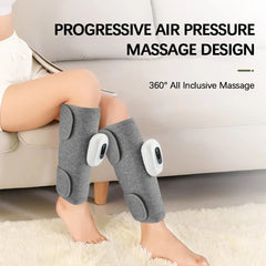 Dual-Purpose Leg & Arm Massager with Air Pressure, 3 Modes, 360° Calf Relaxation, Ideal for Office Workers