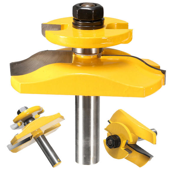 3pcs 1/2 Inch Shank Router Bit Set Wood Working Tool