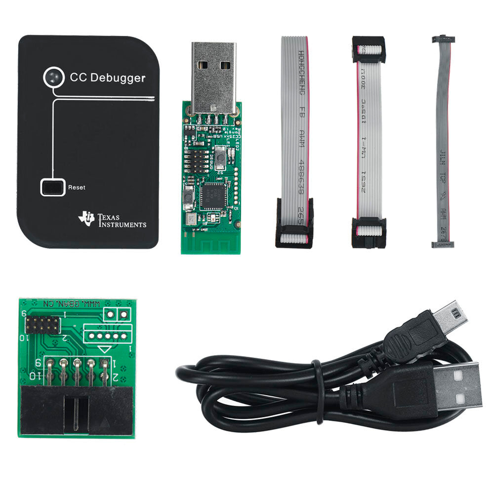 Emulator CC-Debugger USB Programmer CC2540 CC2531 Sniffer with antenna Bluetooth Module Connector Downloader Cable