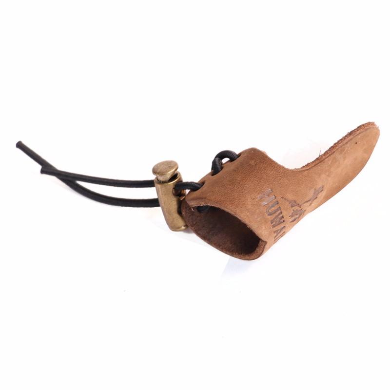 Cowhide Finger Guard Protector Glove for Fishing Ourdoor Activities Leather Finger Protection