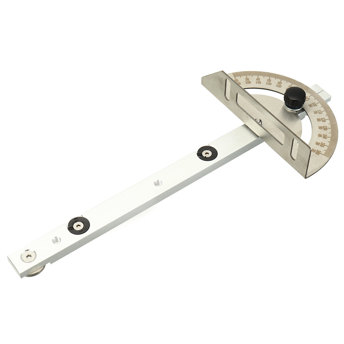 Aluminum Alloy & Stainless Steel Miter Gauge, 300mm, High Efficiency for Straight & Oblique Cutting, Precise Scale Angle