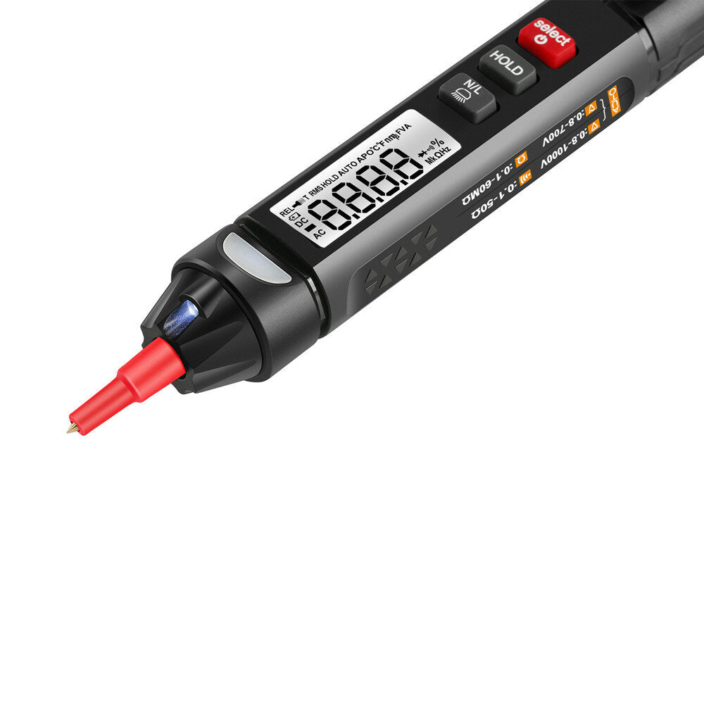 True RMS Digital Multimeter + Voltage Test Pen 2 In 1 Normal LCD Screen