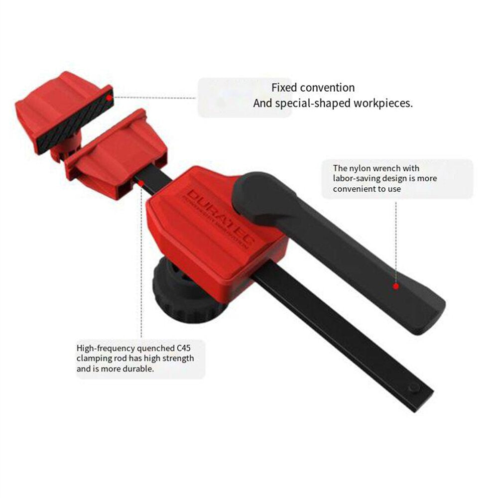 20mm Woodworking Table Clamp - 70KG Clamping Force, Quick-Release, Enhanced Stability, 4-Pack