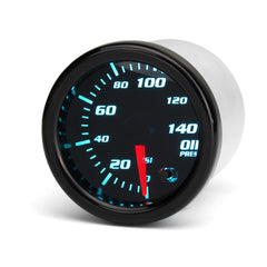 Universal 12V Oil Pressure Gauge Meter W/Sensor 7 Color LED Tinted Face 2" 52mm