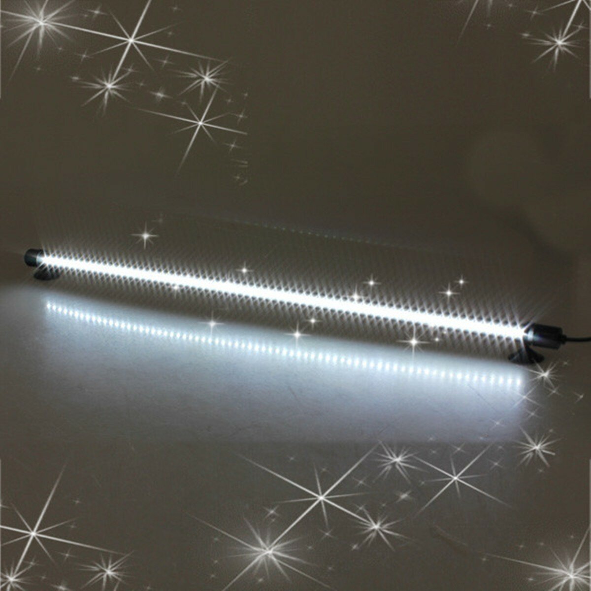 Blue White 62cm 69 LEDs Aquarium Tank Bar Light Waterproof Stick Strip Lamp 220V Fish
