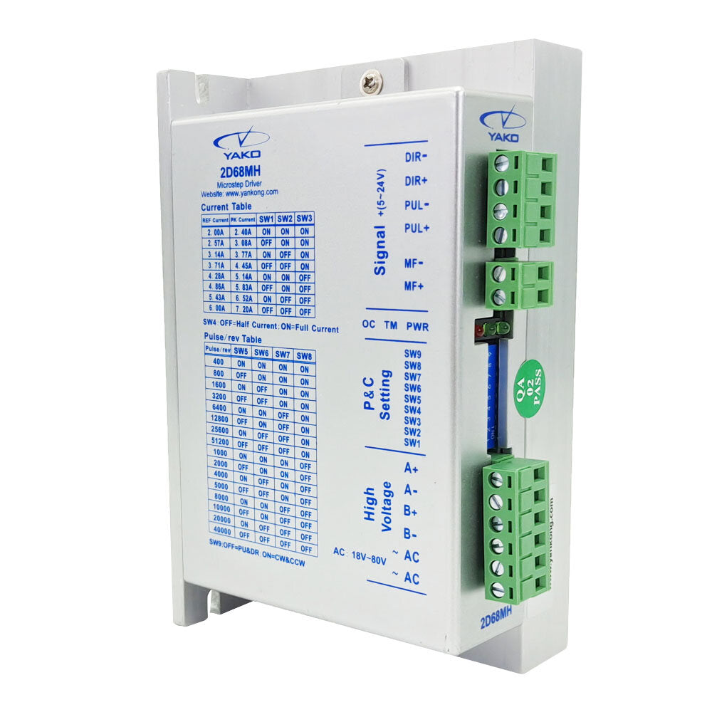 Stepper Motor Driver AC18-80V Drive Voltage 2 Phase Stepper Motor Driver