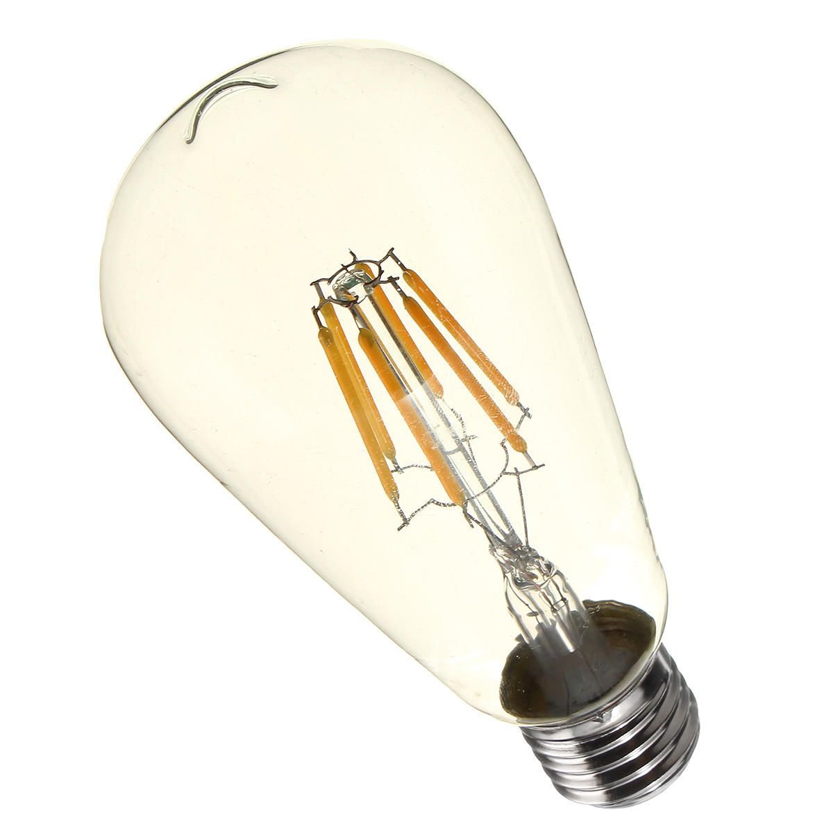 6W Clear Cover Dimmable Retro Vintage Filament LED Bulb Light Lamp AC110/220V