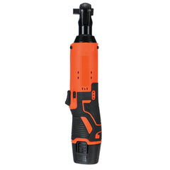 3/8" 12V 65N.m Cordless Electric Right Ratchet Angle Wrench Tool W/ 2pcs Battery