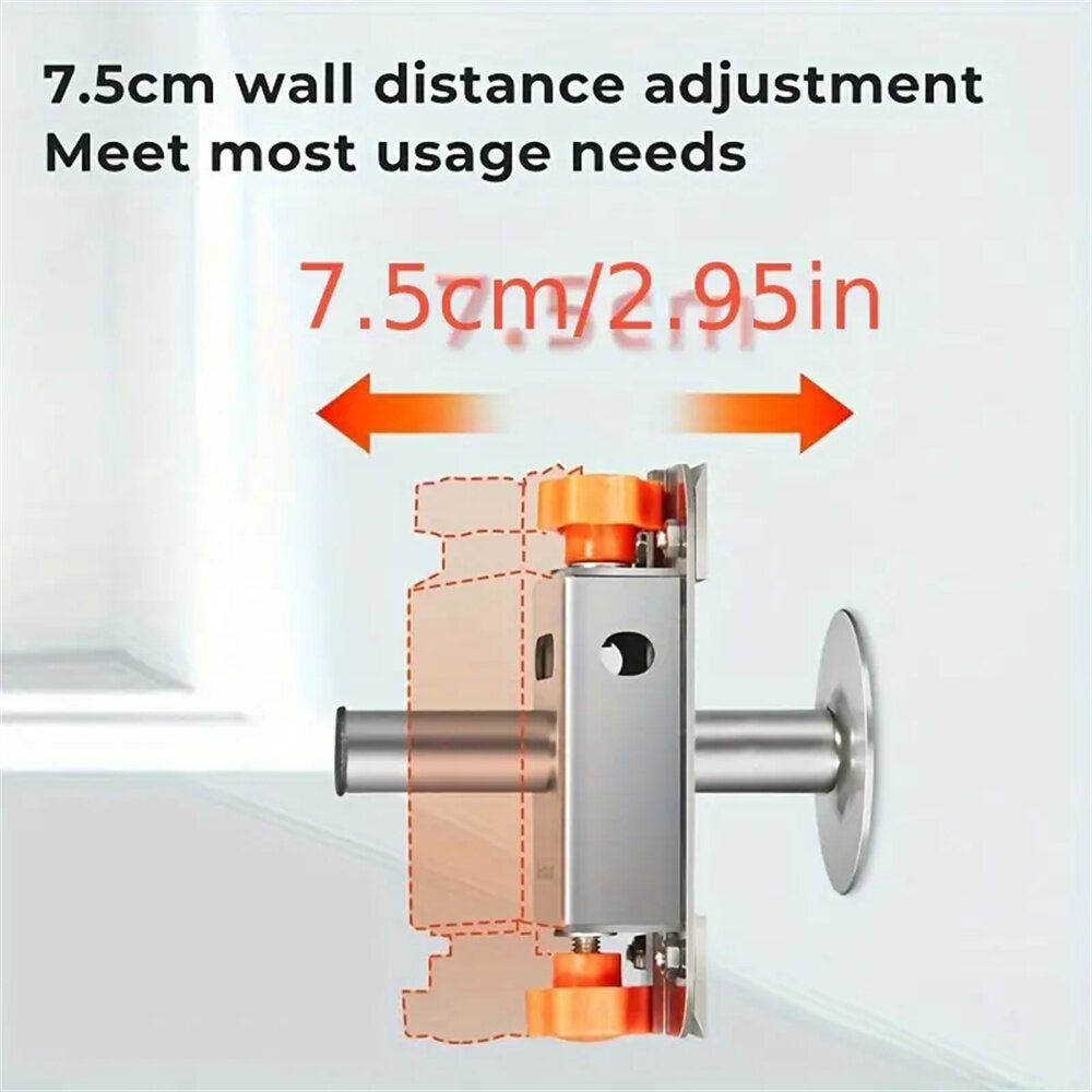 Multi-Functional Woodworking Marking Tool with Adjustable Wall Distance, Precision Marking, and Durable Stainless Steel Construction