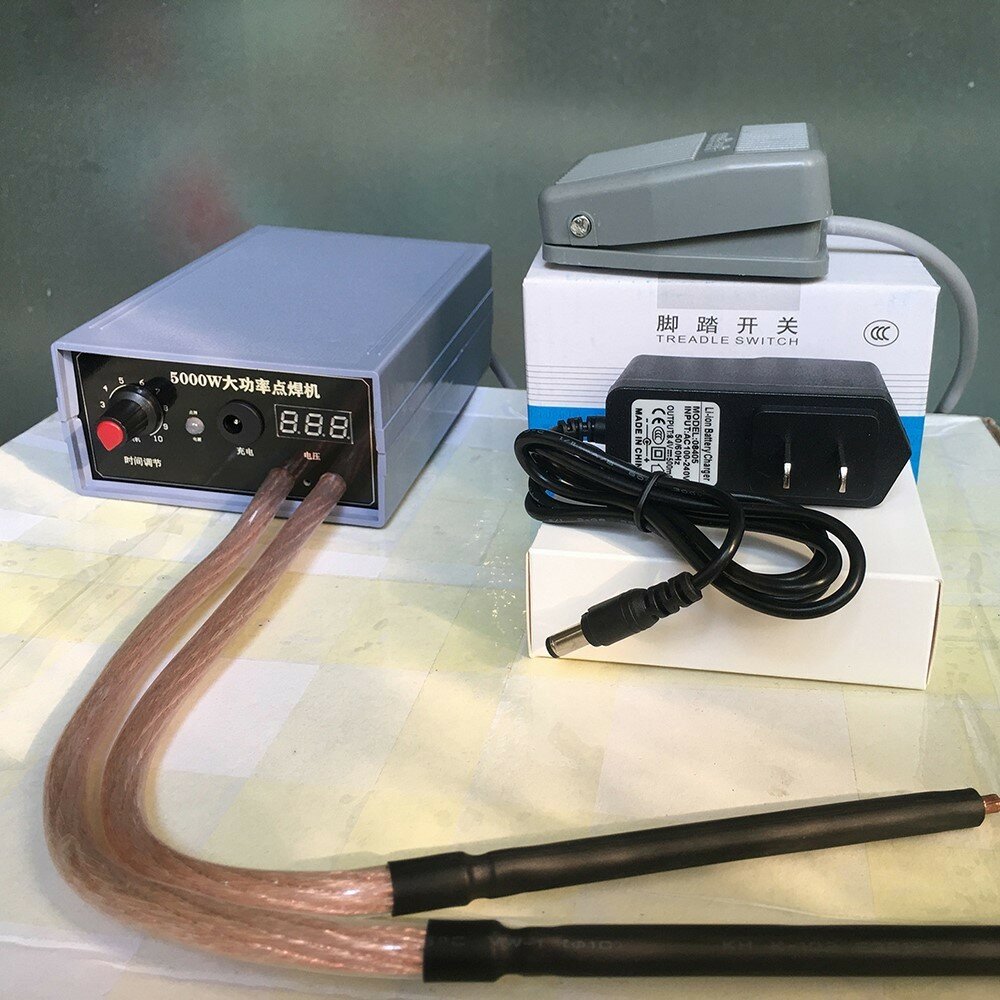 5000W Mini Spot Welder High Power Handheld Spot Welding Machine for 18650 Battery Welding Tools