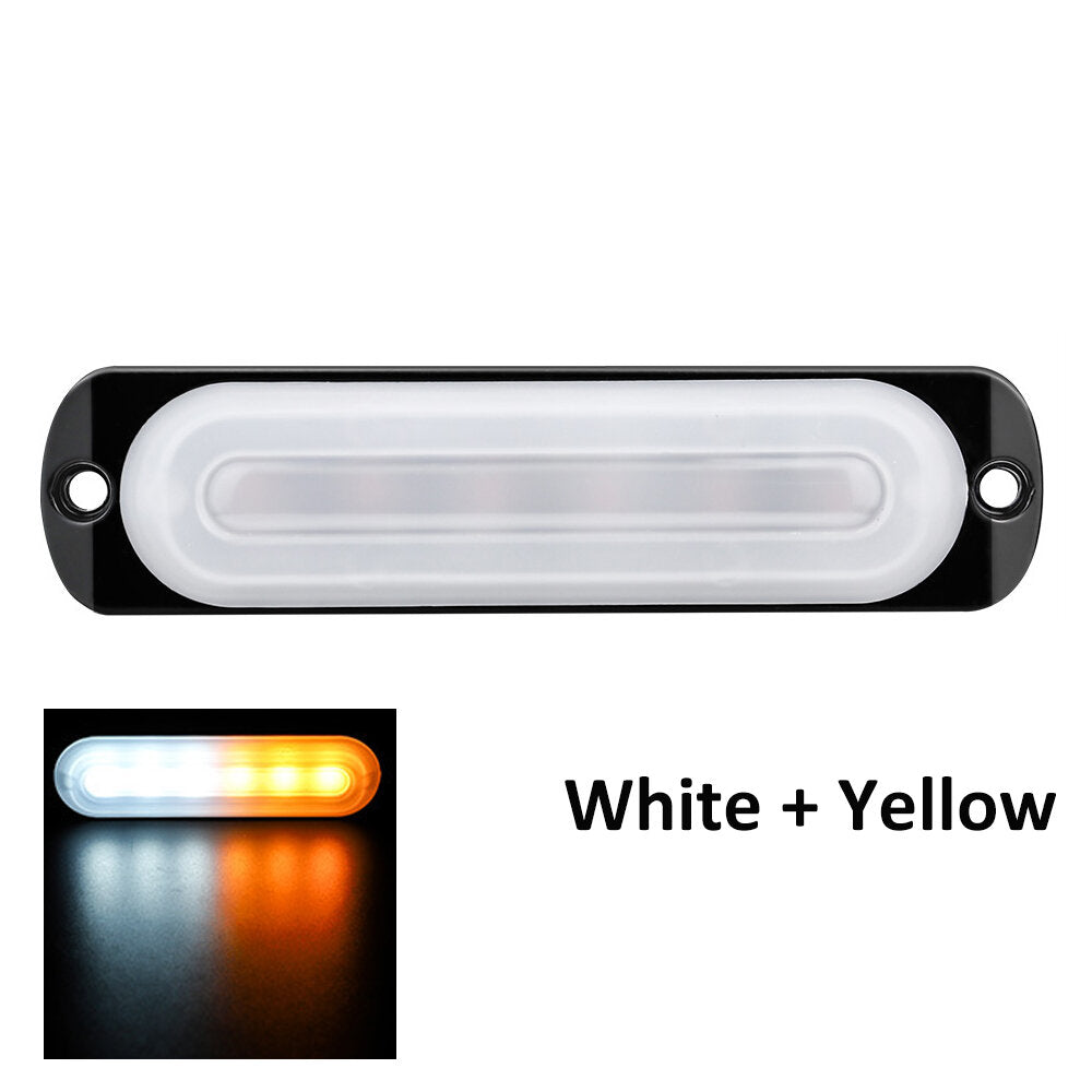 12V-24V 18W 6 LED Strobe Side Light Guide Lamp For Truck Car RV Boat