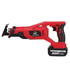 18V Brushless Cordless Reciprocating Saw 4 Blades Woodworking Cutting Tool