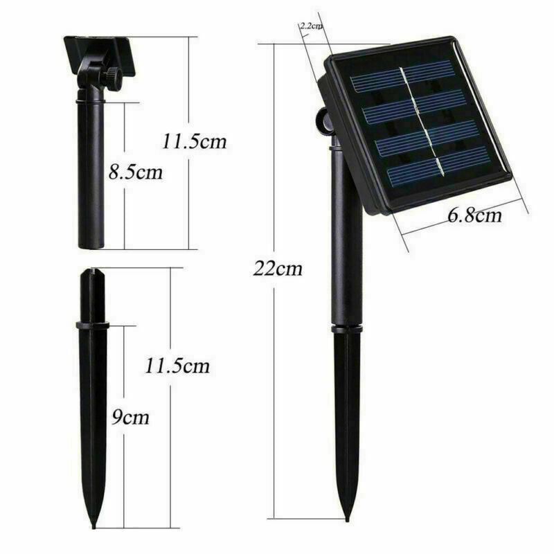 5M/6.5M/7M LED Solar Garden String Light Outdoor Moroccan Hanging Lantern Fairy Lamp