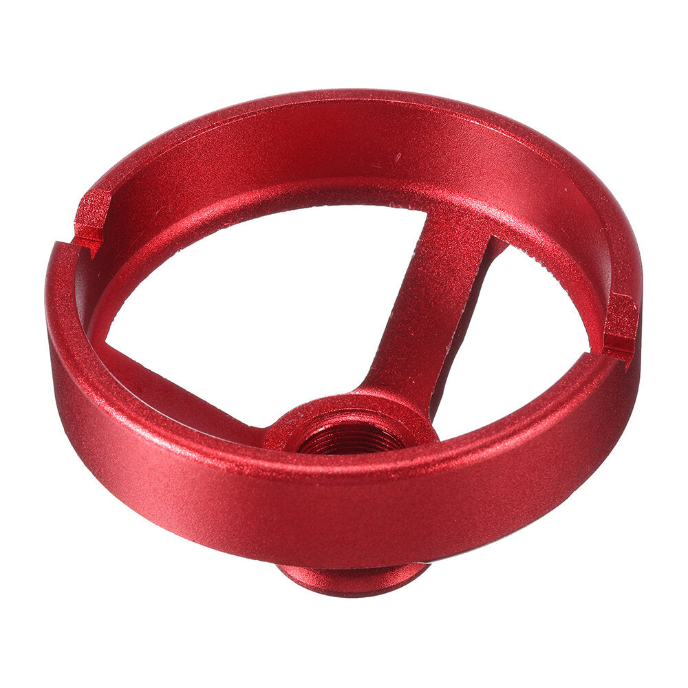 Aluminum Alloy Drill Guide Fixture with 6 Bushings (5-10mm) - Precision Vertical Drilling Tool in Red