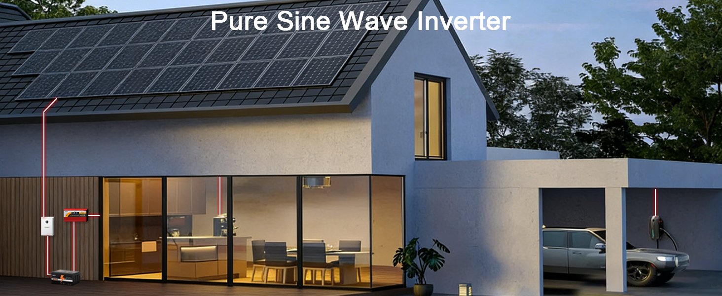GreenZech Pro Inverter | 500W 1000W 1500W | 12V 24V Auto-Detect | Professional Pure Sine Wave Converter