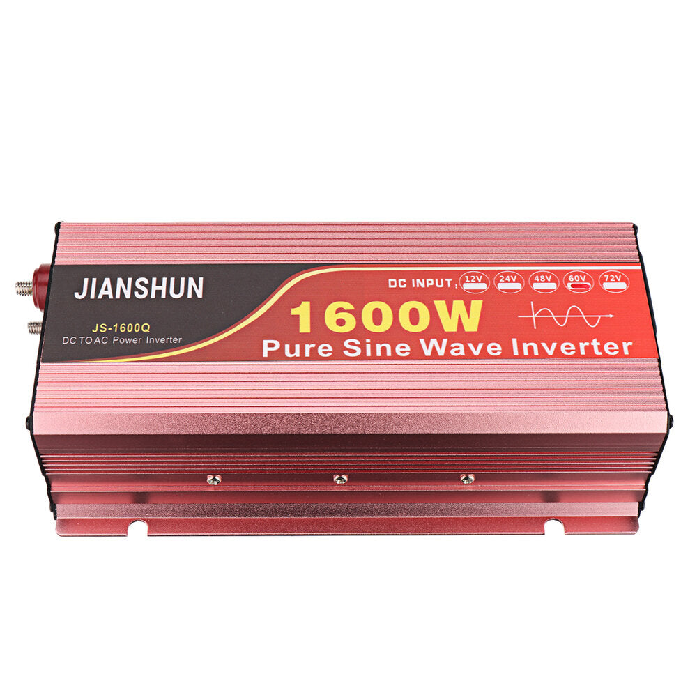 Intelligent Screen Solar Pure Sine Wave Power Inverter 1600W/2200W/3000W DC 12V/24V/48V/60V To AC 220V 240V Converter