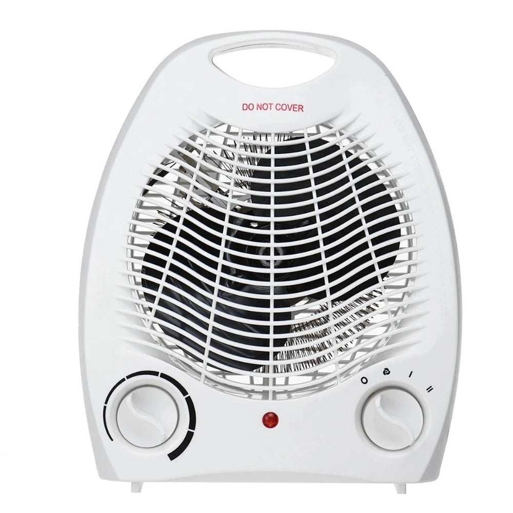 Indoor Electric Space Heater Fan - 1000W/2000W Adjustable Thermostat Ceramic Heater