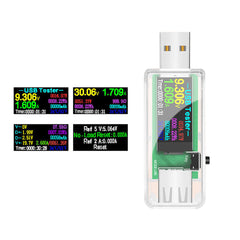 USB Tester DC Digital Voltmeter Power Bank Charger Indicator Voltage Current Meter Clear