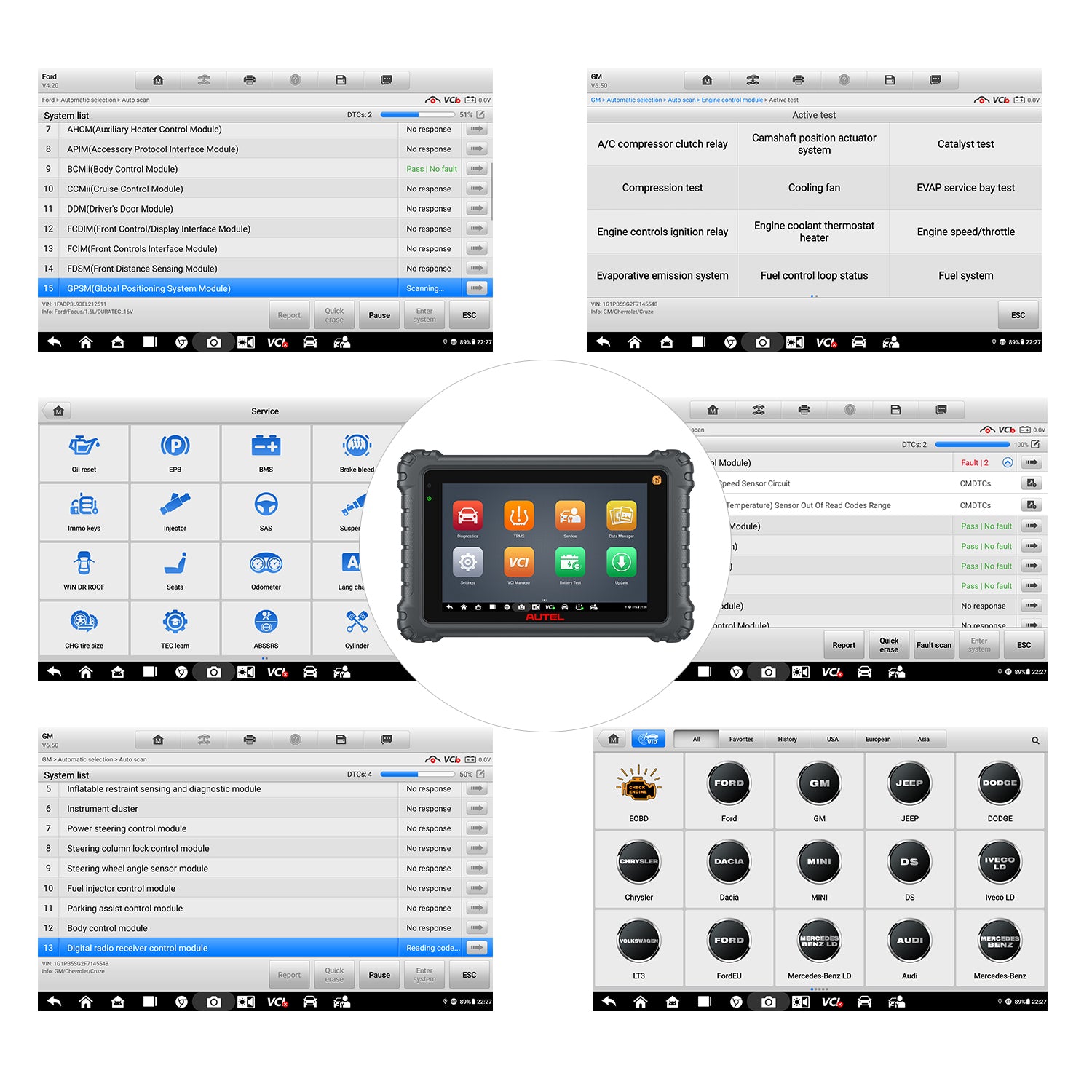 Car Diagnostic Tool OBD2 Bi-Directional Scanner All System Scan Tool ECU Coding Upgraded MK906BT MS906BT