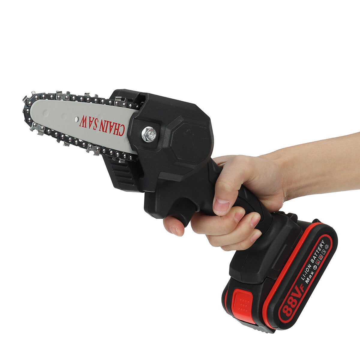 4 Inches 88VF Cordless Electric One-Hand Saw Chain Saw Woodworking Cutting Tool