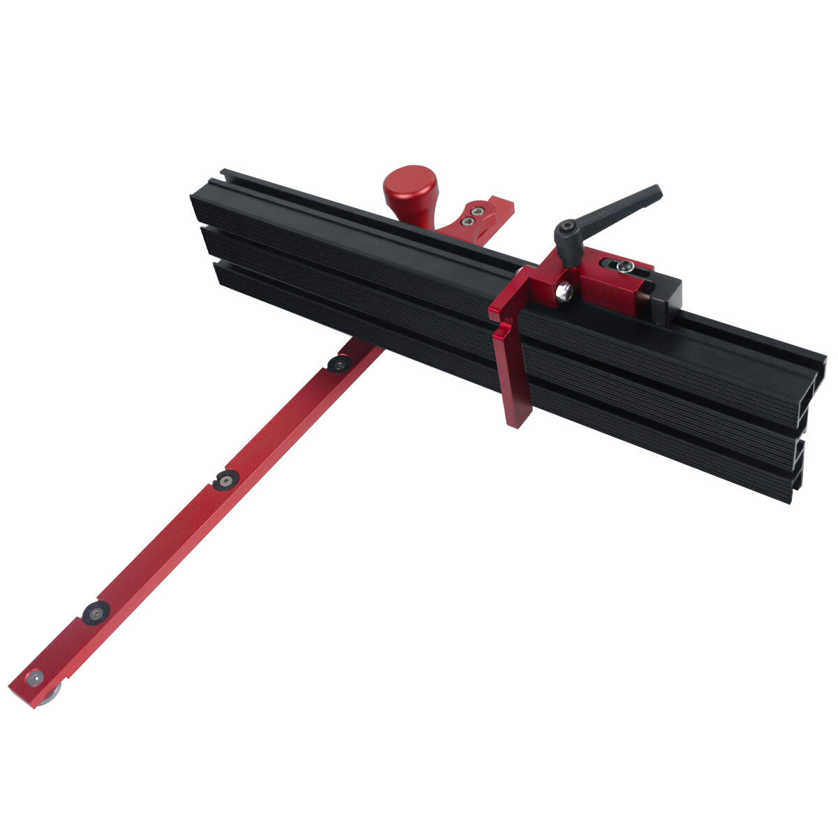 Precision Adjustable Miter Gauge with T-Track Connector for Woodworking - 0-60° Angle Range, CNC Processed, Ergonomic Design